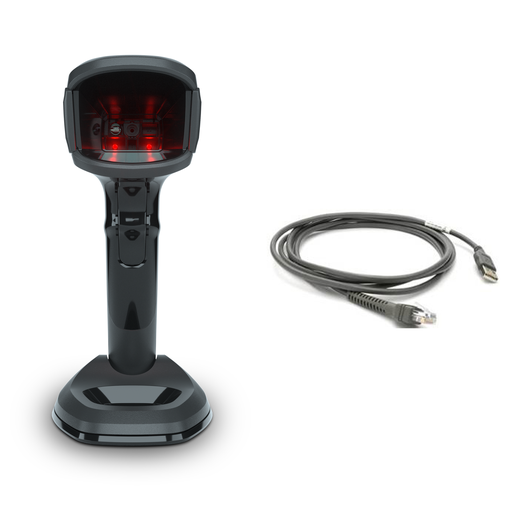 [DS9908-SR4U2100AZW] DS9908-SR4U2100AZW - ZEBRA - DS9908, Escáner manos libres DS9908-SR Negro USB KIT: DS9908-SR00004ZZWW SCANNER, CBA-U21-S07ZBR SHIELDED USB CABLE