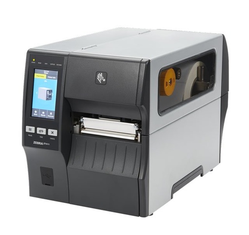 [ZT41142-T01A000Z] ZEBRA - TT PRINTER ZT411; 4, 203 DPI, US CORD, SERIAL, USB, 10/100 ETHERNET, BLUETOOTH 4.2/MFI, USB HOST, WIRELESS 802.11 AC CARD: US & CANADA, EZPL