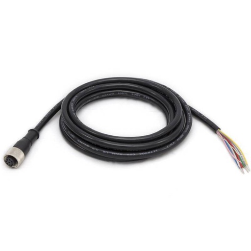 [CBL-PWR00500-M1200] ZEBRA - CABLE, POWER 5M, 12 PIN M12 TO FLYING LEADS, STANDARD FLEX