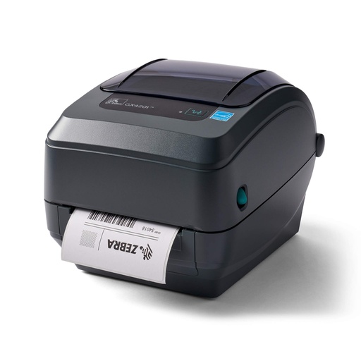 [GX42-102422-000] TT Printer GX420t; 203dpi, EU and UK Cords, EPL2, ZPL II, USB, Serial, Ethernet, Cutter - Liner and Tag